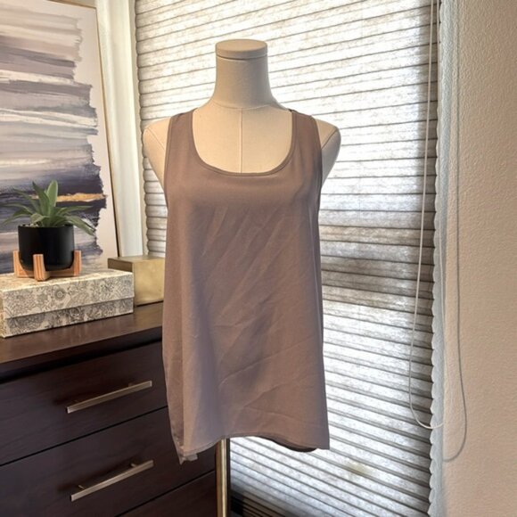 Soprano Elegant Racerback Tan Tank Top. Size M - Picture 1 of 3